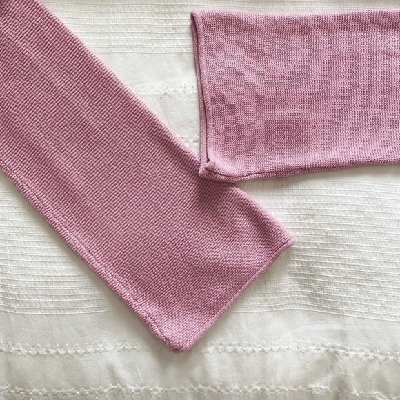 MONARI PINK COTTON BLEND ROLLED HEM KNITTED SWEATER - M - Picture 7 of 9